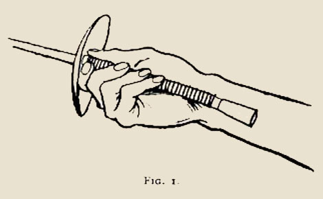 period french foil grip